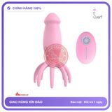 Trứng Rung Bạch Tuộc Octopus Điều Khiển Từ Xa chính hãng - sạc USB, silicone mềm mại, chất liệu an toàn cho da - giao hàng che tên kín đáo