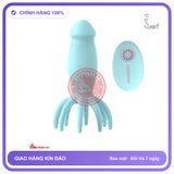 Trứng Rung Bạch Tuộc Octopus Điều Khiển Từ Xa chính hãng - sạc USB, silicone mềm mại, chất liệu an toàn cho da - giao hàng che tên kín đáo