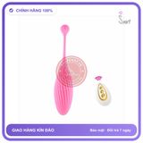 Trứng Rung Cá Heo Sọc Điều Khiển Từ Xa chính hãng - chống nước, silicone y tế, chất liệu an toàn cho da - giao hàng che tên kín đáo