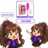 Trứng Rung Cá Heo Sọc Điều Khiển Từ Xa chính hãng - chống nước, silicone y tế, chất liệu an toàn cho da - giao hàng che tên kín đáo