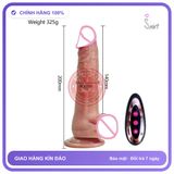 Dương Vật Đóng 1069 Thụt Điều Khiển Từ Xa Tốt chính hãng - chất liệu an toàn cho da, dễ vệ sinh, êm ái khi dùng - giao hàng che tên kín đáo