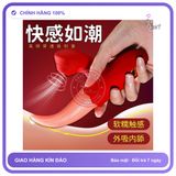 Lưỡi Liếm hút và mút cực mạnh Ipx5 Waterproof chính hãng - 10 chế độ rung, chống nước, silicone mềm - giao hàng che tên kín đáo