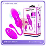 Trứng Rung Prettylove Callie Thụt điều khiển Từ Xa chính hãng - 12 chế độ rung, sạc USB, silicone y tế - giao hàng che tên kín đáo