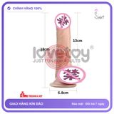 Dương Vật Đóng Lovetoy Sliding-Skin không Rung 7 In chính hãng - sạc USB, silicone mềm mại, chất liệu an toàn cho da - giao hàng che tên kín đáo