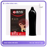 Bao Cao Su Nhân Màu Đen Hộp 10 Cái chính hãng - ôm sát cảm giác thật, chất liệu latex an toàn, hàng nhập khẩu - giao hàng che tên kín đáo