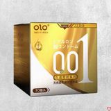 Bao cao su OLO Zero Vàng siêu mỏng gân hạt hộp 10 Cực Hot [Mã CK-SP915455-02]