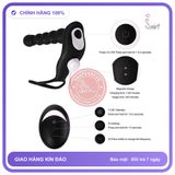 Cây Rung Đen Body-Safe Quai Đeo Điều Khiển Từ Xa chính hãng - chất liệu an toàn cho da, dễ vệ sinh, êm ái khi dùng - giao hàng che tên kín đáo