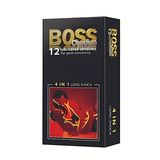 Bao cao su Hộp 12 bao cao su gai gân lâu ra BOSS 4 in 1 [Mã CK-SP919853-01]