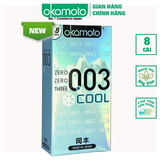 Bao Cao Su Okamoto 0.03 Cool - Kéo Dài Thời Gian - Mang Lại Cảm Giác Mát Lạnh - Nhật Bản [Mã CK-SP921177-02]