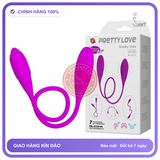Trứng Rung Prettylove Snaky Vibe 2 Đầu chính hãng - 7 chế độ rung, sạc USB, silicone cao cấp - giao hàng che tên kín đáo