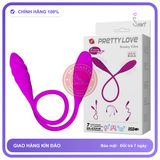 Trứng Rung Prettylove Snaky Vibe 2 Đầu chính hãng - 7 chế độ rung, sạc USB, silicone cao cấp - giao hàng che tên kín đáo