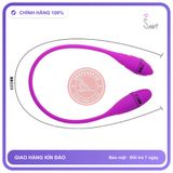 Trứng Rung Prettylove Snaky Vibe 2 Đầu chính hãng - 7 chế độ rung, sạc USB, silicone cao cấp - giao hàng che tên kín đáo