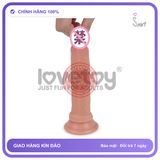 Dương Vật Đóng Lovetoy Thẳng không Rung chính hãng - đế hít tường, silicone y tế, chất liệu an toàn cho da - giao hàng che tên kín đáo