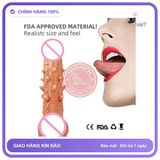 Dương Vật Đóng Gai không Rung Size Nhỏ chính hãng - chất liệu an toàn cho da, dễ vệ sinh, êm ái khi dùng - giao hàng che tên kín đáo