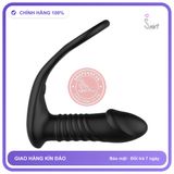 Trứng Rung Đen Đeo Yunman Thụt Điều Khiển Từ Xa chính hãng - rung nhấp chuyển động đẩy tới và lui tự động, silicone y tế, chất liệu an toàn cho da - giao hàng che tên kín đáo