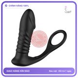 Trứng Rung Đen Đeo Yunman Thụt Điều Khiển Từ Xa chính hãng - rung nhấp chuyển động đẩy tới và lui tự động, silicone y tế, chất liệu an toàn cho da - giao hàng che tên kín đáo