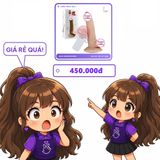 Dương Vật Đóng Thường Rung Ngoáy chính hãng - đế hít tường, silicone mềm mại, chất liệu an toàn cho da - giao hàng che tên kín đáo