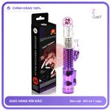 Dương Vật 4 Bin Rung Ngoáy chính hãng - 6 tốc độ rung, sạc USB, silicone cao cấp - giao hàng che tên kín đáo
