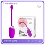 Trứng Rung Prettylove Brook chính hãng - 12 chế độ rung, sạc usb, silicone mềm mại - giao hàng che tên kín đáo