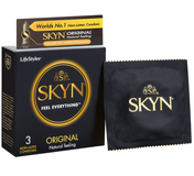 Bao cao su LifeStyles Skyn Original kiểu dáng truyền thống không mùi cao su ( Hộp 3 ) [Mã CK-SP932896-06]