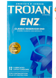 Bao cao su cổ điển Trojan ENZ Condoms For Contraception Plus ( Hộp 12 ) [Mã CK-SP934271-03]