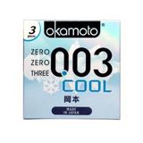 Bao cao su Okamoto 0.03 Cool cực siêu mỏng bạc hà mát lạnh hộp 3 chiếc [Mã CK-SP939257-05]