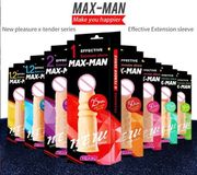 Bao cao su đôn dên MAXMAN nhiều style gân gai bi [Mã CK-SP946525-01]