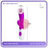 Dương Vật Kiểu Prettylove Snappy chính hãng - rung êm không tiếng động, silicone mềm mại, chất liệu an toàn cho da - giao hàng che tên kín đáo