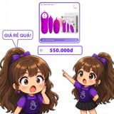 Trứng Rung Prettylove Irma 2 Trứng chính hãng - silicone cao cấp, chất liệu an toàn cho da, dễ vệ sinh - giao hàng che tên kín đáo