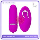 Trứng Rung Prettylove Darlene Điều Khiển Từ Xa chính hãng - 12 chế độ rung, rung êm không tiếng động, silicone cao cấp - giao hàng che tên kín đáo