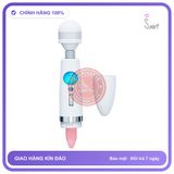 Chày Rung Massage Có Lưỡi Liếm chính hãng - chất liệu an toàn cho da, dễ vệ sinh, êm ái khi dùng - giao hàng che tên kín đáo