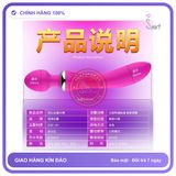 Chày Rung 2 Đầu Double End Vibrator 45°c chính hãng - sạc USB, chất liệu an toàn cho da, dễ vệ sinh - giao hàng che tên kín đáo