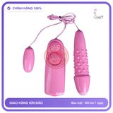 Trứng Rung Cà Na Gai 2 Trứng chính hãng - chất liệu an toàn cho da, dễ vệ sinh, êm ái khi dùng - giao hàng che tên kín đáo