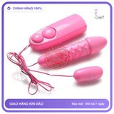 Trứng Rung Cà Na Gai 2 Trứng chính hãng - chất liệu an toàn cho da, dễ vệ sinh, êm ái khi dùng - giao hàng che tên kín đáo