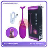 Trứng Rung Cá Heo Điều Khiển Từ Xa chính hãng - sạc USB, silicone y tế, chất liệu an toàn cho da - giao hàng che tên kín đáo