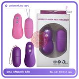 Trứng Rung Điều Khiển Từ Xa chính hãng - 10 chế độ rung, sạc USB, silicone mềm mại - giao hàng che tên kín đáo