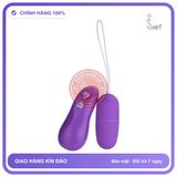 Trứng Rung Điều Khiển Từ Xa chính hãng - 10 chế độ rung, sạc USB, silicone mềm mại - giao hàng che tên kín đáo