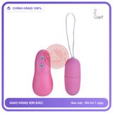 Trứng Rung Điều Khiển Từ Xa chính hãng - 10 chế độ rung, sạc USB, silicone mềm mại - giao hàng che tên kín đáo