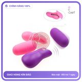 Trứng Rung Điều Khiển Từ Xa chính hãng - 10 chế độ rung, sạc USB, silicone mềm mại - giao hàng che tên kín đáo
