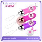 Trứng Rung Đầu Ku điều khiển Từ Xa New chính hãng - chất liệu an toàn cho da, dễ vệ sinh, êm ái khi dùng - giao hàng che tên kín đáo