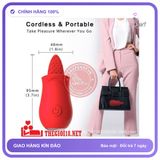 Lưỡi Liếm Cunnilingus 10 Chế Độ chính hãng - 10 chế độ rung, sạc USB, chống nước - giao hàng che tên kín đáo