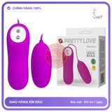 Trứng Rung Prettylove Eunice 1 Trứng chính hãng - 12 chế độ rung, rung êm không tiếng động, silicone cao cấp - giao hàng che tên kín đáo