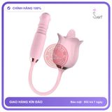 Bộ Trứng Rung Lưỡi Liếm Hoa Hồng chính hãng - chất liệu an toàn cho da, dễ vệ sinh, êm ái khi dùng - giao hàng che tên kín đáo