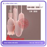 Bộ Trứng Rung Lưỡi Liếm 3 Trứng chính hãng - sạc USB, chống nước, silicone mềm mại - giao hàng che tên kín đáo