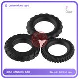 Bộ 3 Vòng Titan (Baile) chính hãng - silicone y tế, chất liệu an toàn cho da, dễ vệ sinh - giao hàng che tên kín đáo
