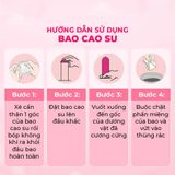 Bao cao su JEX Usui Pure Long - Siêu mỏng, gân nổi, nhiều gel - Hộp 12 cái