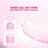 Bao cao su JEX Usui Pure Long - Siêu mỏng, gân nổi, nhiều gel - Hộp 12 cái
