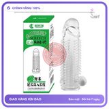 (Che Tên) Bao cao su đôn dên gai SCREECH có rung kích thích [Mã CK-SP957156-04] Chuẩn Auth