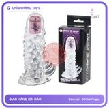 Bao Đôn Brave Man Rung Đầu chính hãng - có gai nổi, hỗ trợ kéo dài, ôm sát cảm giác thật - giao hàng che tên kín đáo