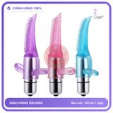 Ngón Tay Lưỡi Rung Tongue Vibrating chính hãng - có gai nổi, ôm sát cảm giác thật, chất liệu latex an toàn - giao hàng che tên kín đáo